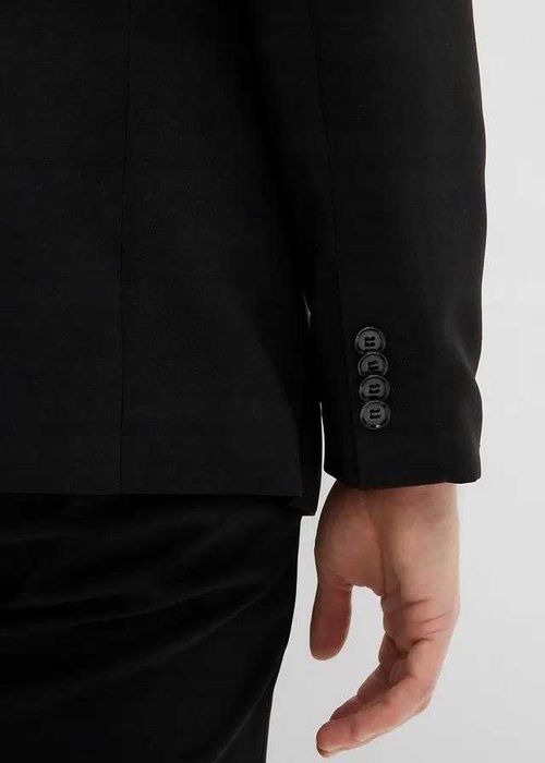 Marynarka męska czarna slim fit