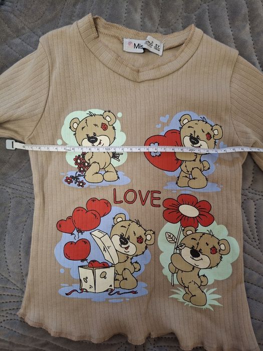 Джинсовий костюм для дівчинки трійка 4-5р. джинси