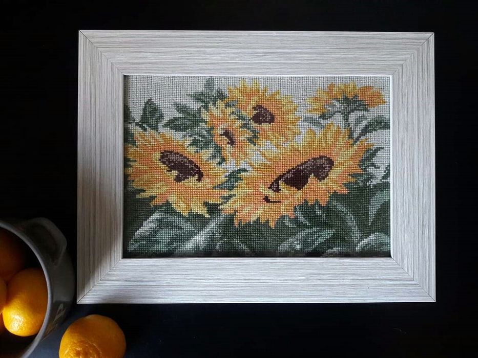 Вышивка крестом "Подсолнухи"