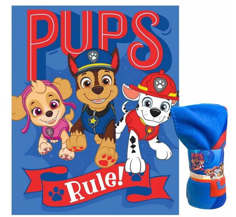 Poduszka i koc Psi Patrol Marshall Skye Chase