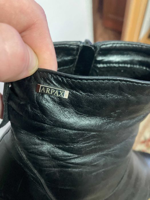 Skórzane damskie buty zimowe