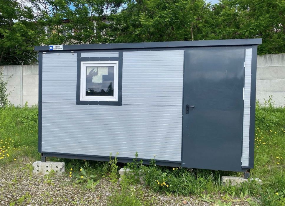 Kontener biurowy 4x2,5x2 z oknem i instalacją stan idealny!