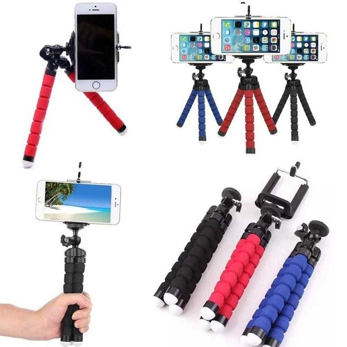Mini Tripé para Smartphone ou Câmara Fotográfica