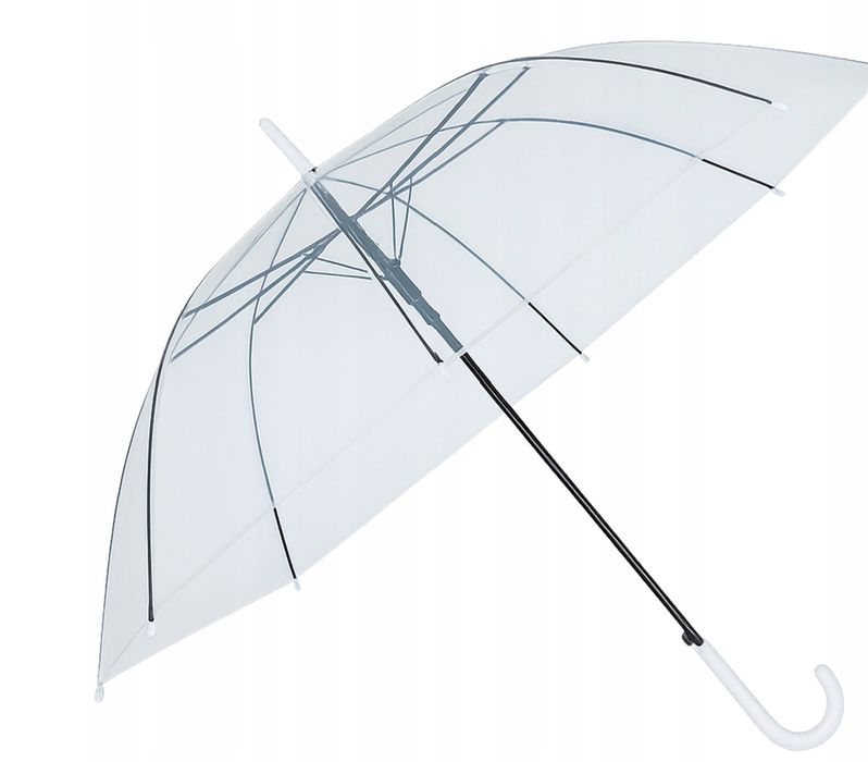 Parasol parasolka przezroczysta np. na ślub wesele 5 sztuk nowe