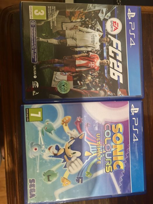 FC26 e Sonic Colour's ultimate PS4
