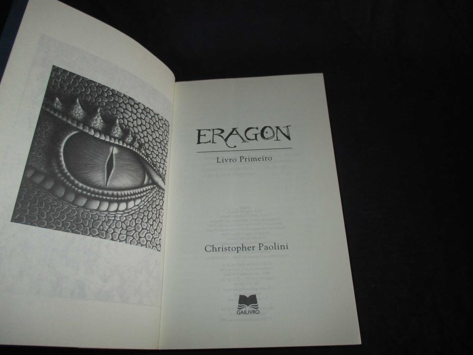 Livro Eragon Christopher Paolini Colecção O Ciclo da Herança