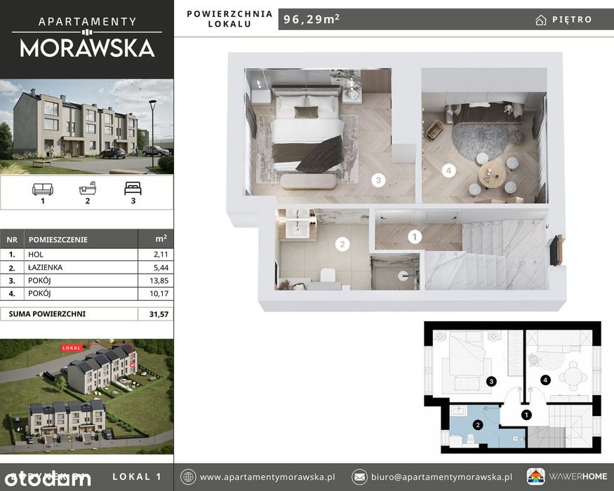 Segmenty "Apartamenty Morawska II" - %