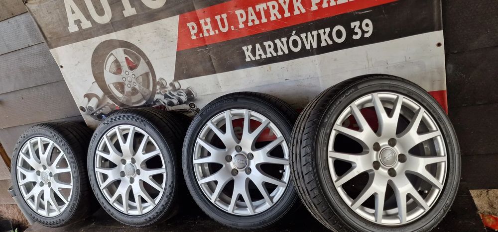 alufelgi +opony letnie 225/45 17 5x112 et56 audi a3 s3 rs3