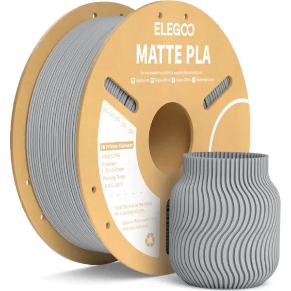 Матовий пластик Elegoo PLA Matte 1.75мм 1кг Slate Grey (Темно-сірий)