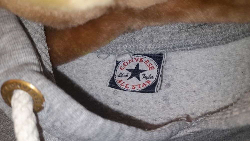 Bluza z kapturem kangurka Converse S