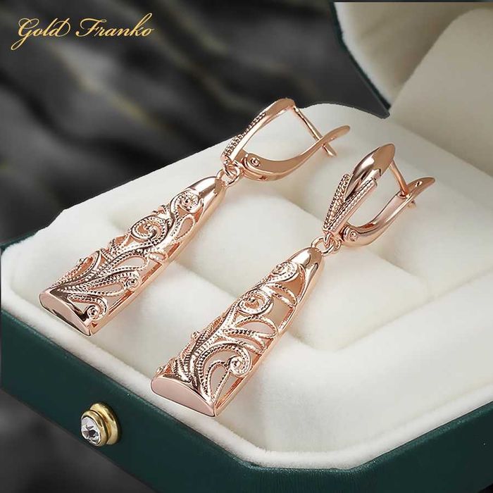 Kolczyki GF67 585RG Gold Franko