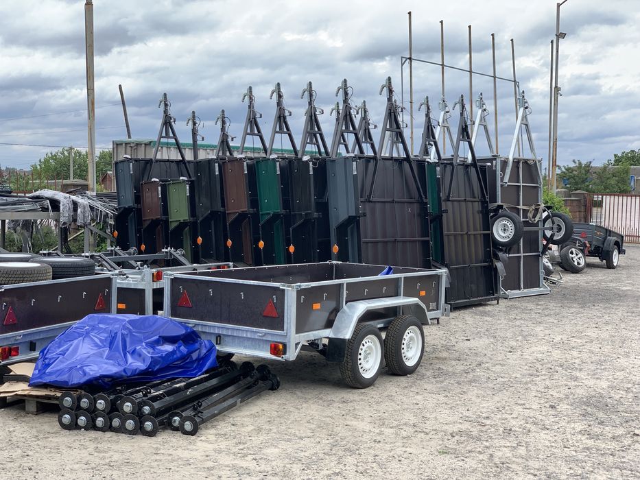 «Світ Причепів» Новий легковий причіп з вищим тентом 1.20х2.00м