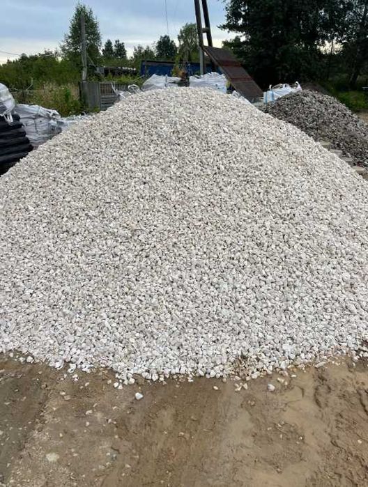 Grys Kremowy Perłowy Kamień Dekoracyjny Ogród Opaska Rabata Żwir