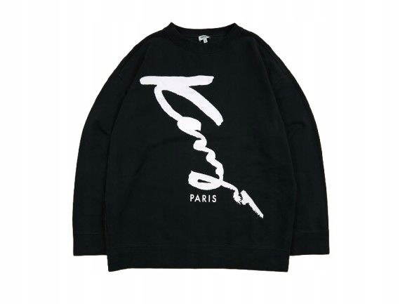 KENZO Bluza Crew Neck Męska Czarna r. M/L