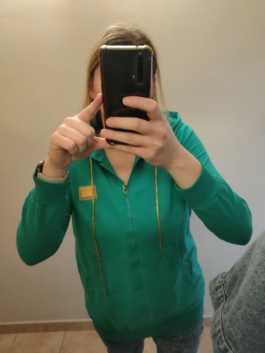 Nowa bawełniana bluza, trawka La Pia do 120 biust