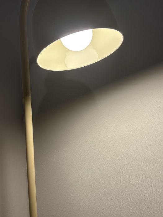 Candeeiro Ikea RodFlik Creme e Dourado Novo