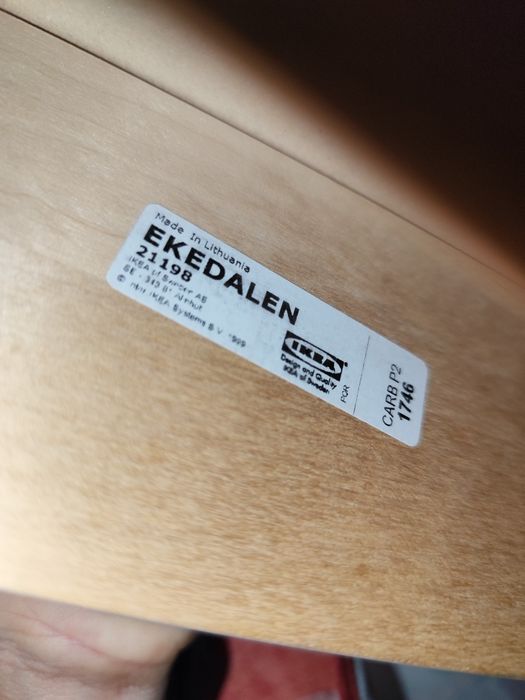 Mesa extensível IKEA EKEDALEN castanho escuro, 180x90 fechada/240x90