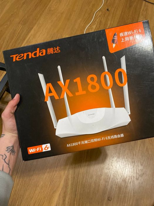 Wi-Fi 6 роутер Tenda AX3 AX1800 Gigabit Dual Band