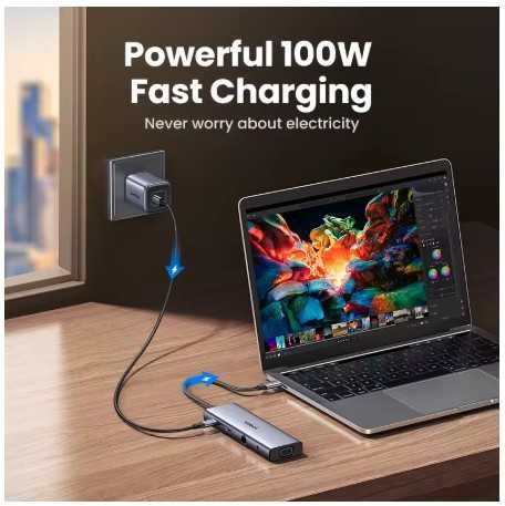 Багатофункціональний адаптер USB-C 10 в 1 Ugreen