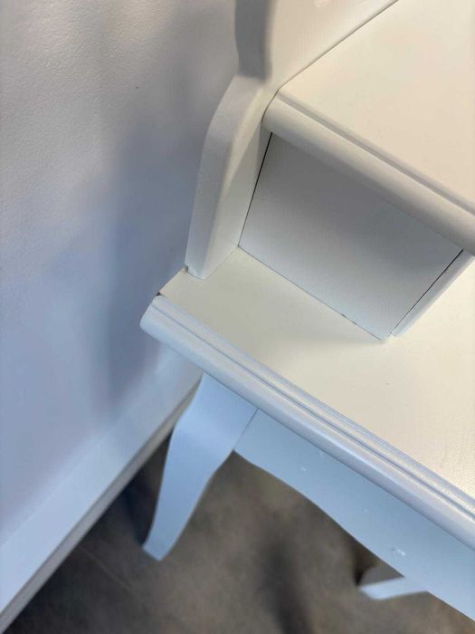 SONGMICS RDT04W Toaletka Z Taboretem Biała