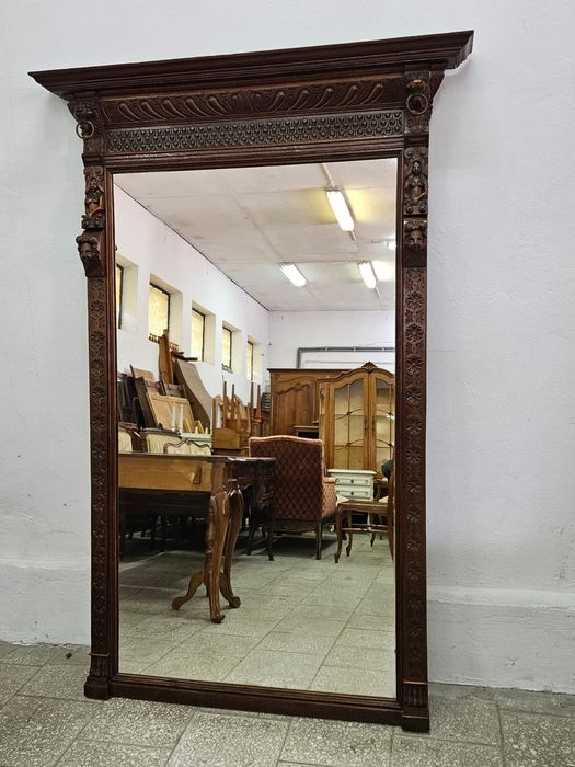 Duże lustro neorenesansowe Francja /