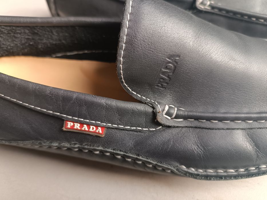 Mokasyny Prada skóra naturalna
