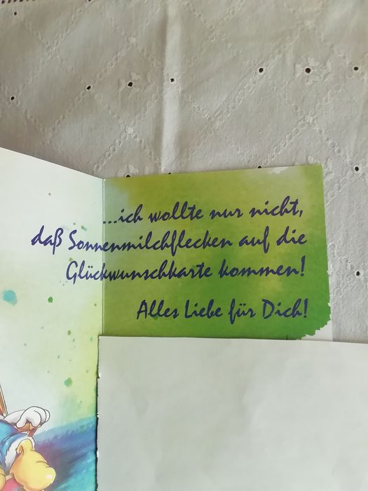 Postal de aniversário alemão