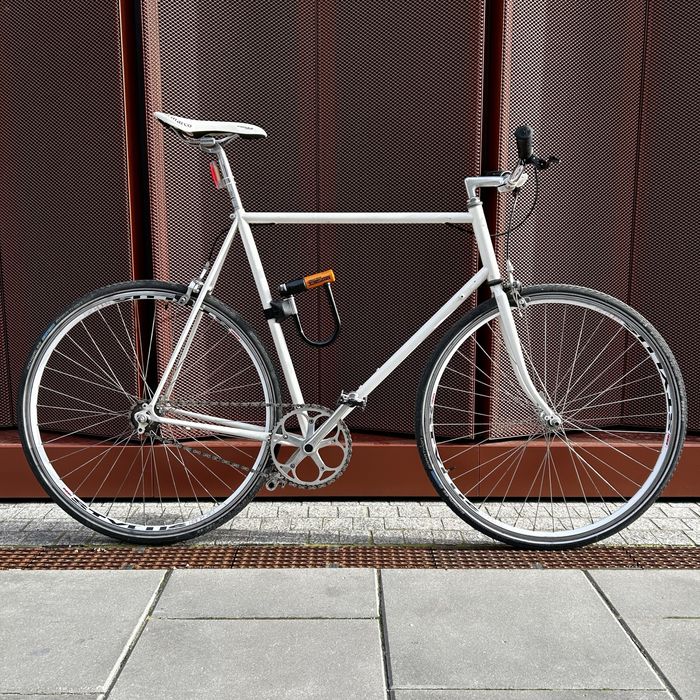 Rower Single Speed | Rama Peugeot | Ciepła Biel | Unikat