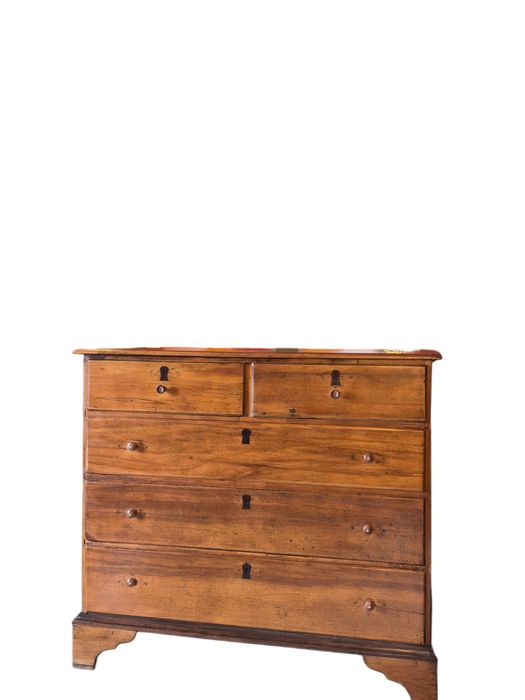 Antiga cómoda em madeira com embutidos em pau santo