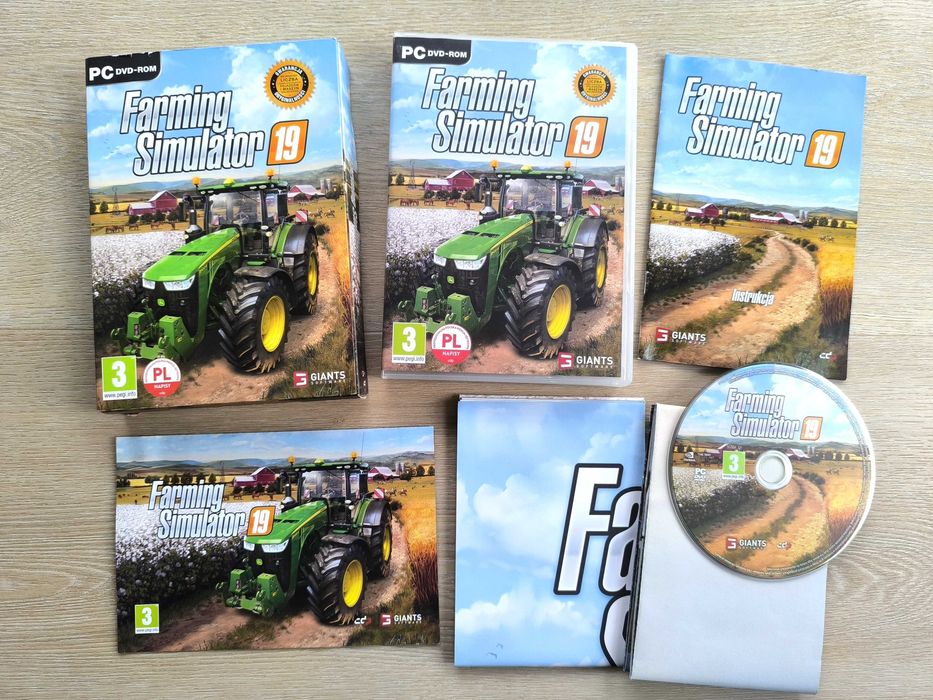 Farming Simulator 19 [PC] (POLSKA WERSJA) + 2x Kolekcjonerska Mapa / Plakat