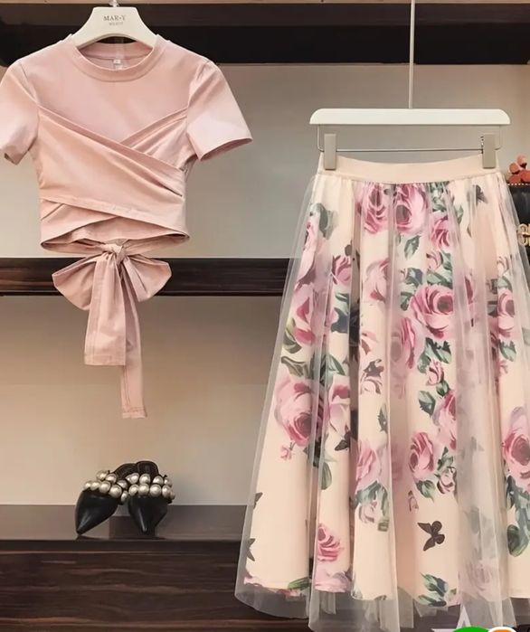 Komplet spódnica i bluzka