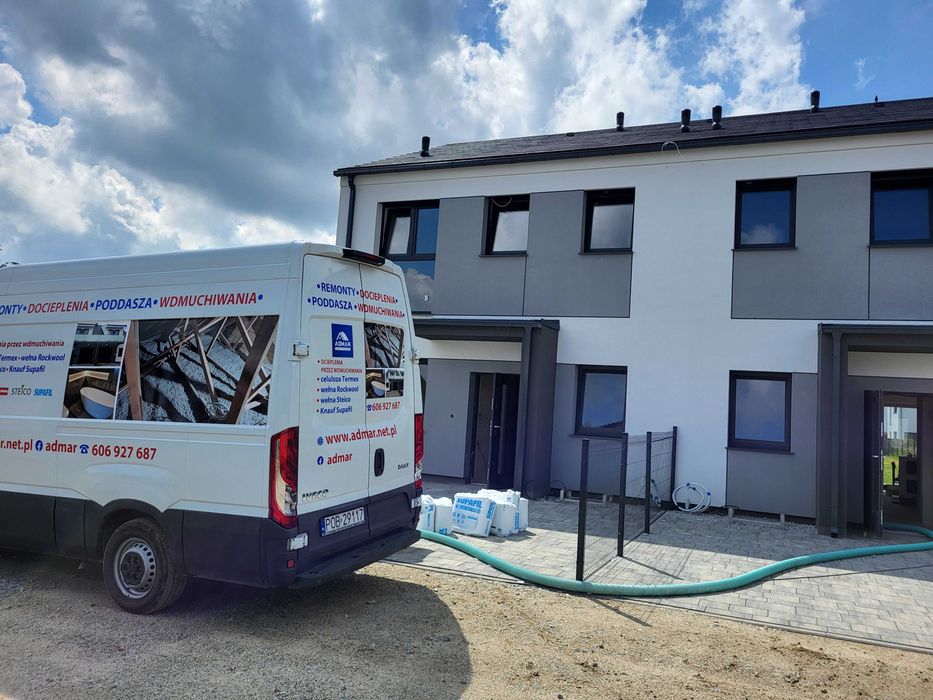 Ocieplenia wełną Knauf Supafil celulozą Termex  izolacje wdmuchiwanie