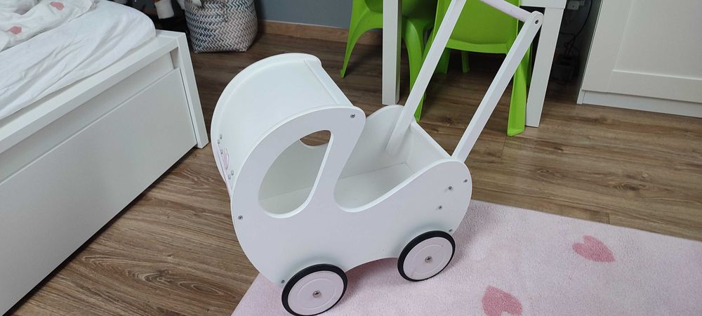 Wózek zabawka drewniana