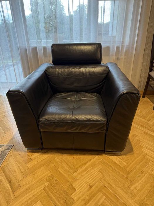 Fotele skórzane w idealnym stanie