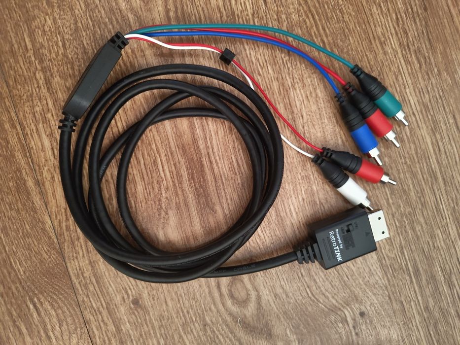 Kabel Component do konsoli Sega Dreamcast od Retro Gaming Cables (RGC)