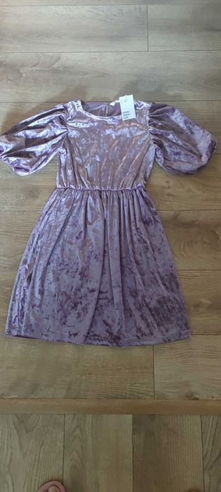 Nowa 134 140 H&M elegancka sukienka dla dziewczynki