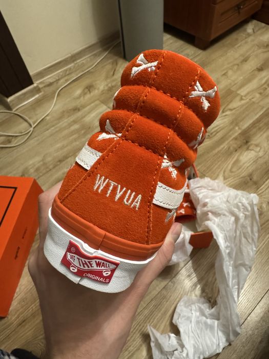 Vans x wtaps sk8 hi orange