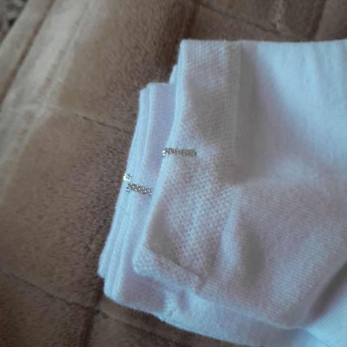 Skarpetki męskie 39/43 białe 5 szt. nowe bawełna