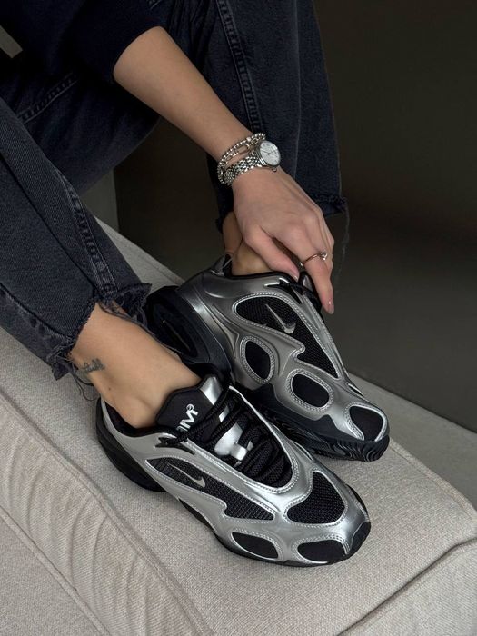 Кросівки nike air maxb muse  BLACK / METALLIC SILVER