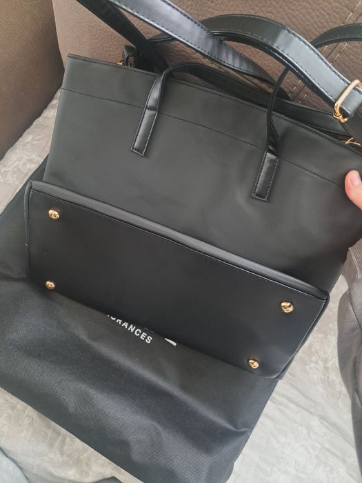 Czarna torba na ramie Versace