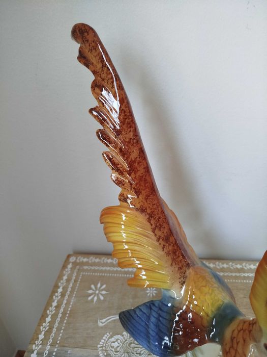 Magnífica Escultura de Faisão, origem Alemã