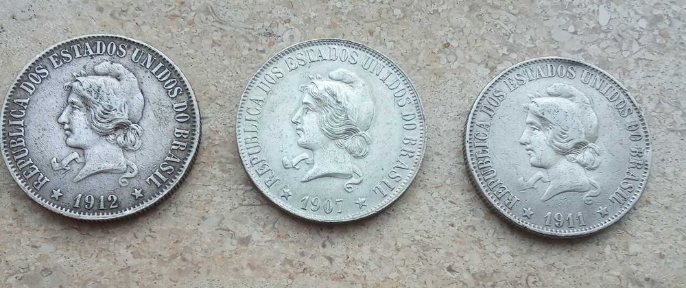 2.000 Reis 1907, 1911 e 1912 Brasil