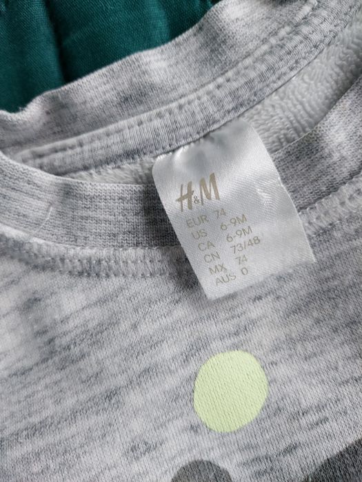 Ciepła bluza H&M rozmiar 74 cm