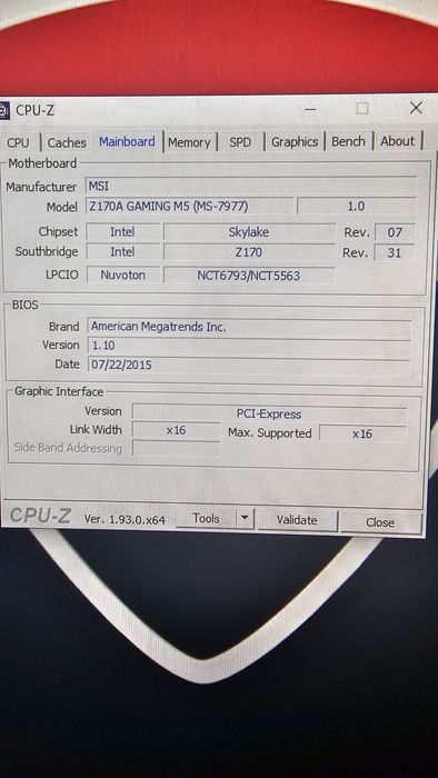 Płyta główna MSI Z170A M5 + procesor Intel i5 6600