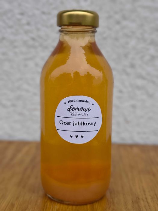 Zestaw Domowej Spiżarni: 2x Ocet Jabłkowy + Syrop z Lipy + Sok z Malin