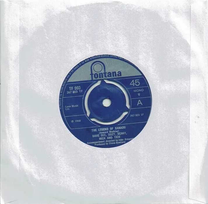 Dave Dee, Dozy, Beaky, Mick & Tich – Legend Of Xanadu 7" - 1968 UK