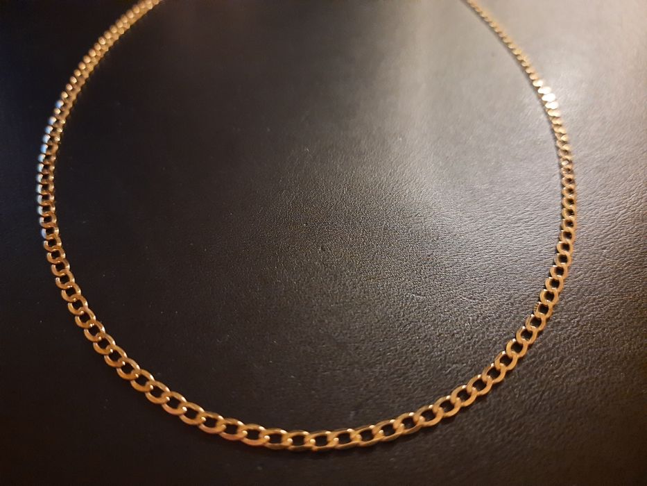 Złoty łańcuszek damski pancerka 333 ZÓŁTE ZŁOTO łańcuszek 46cm!!!