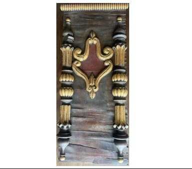 Fragmento talha encerada e dourada antiga