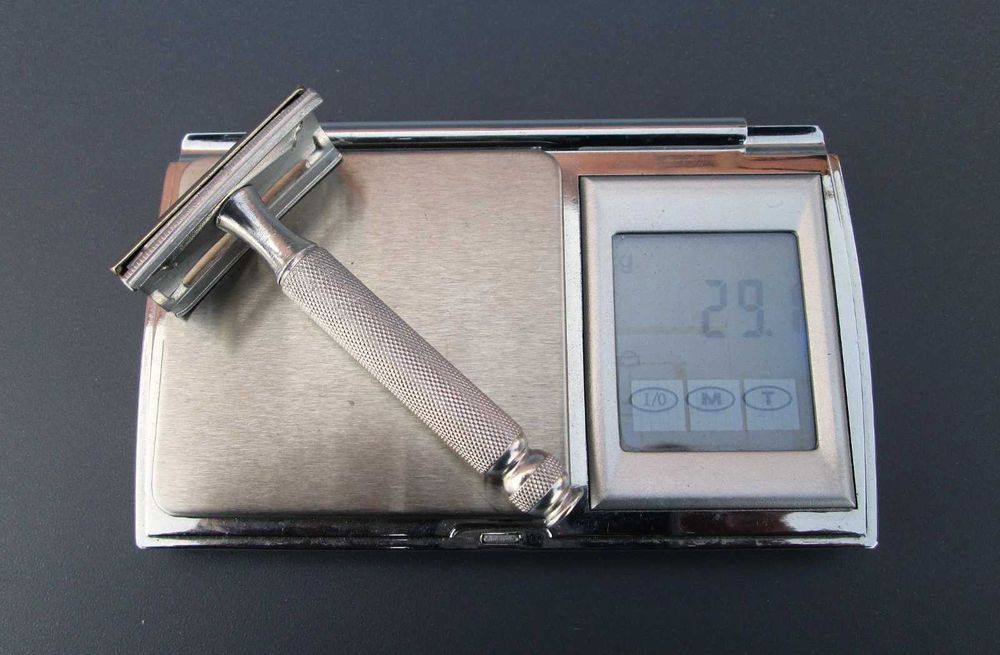 1960's GILLETTE End Ball Handle TECH Máquina de Barbear - Made in England