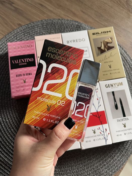 Парфуми Genyum Painter, Valentino Born in Roma, Armand Basi In Red, Molecule 02, Billie Eilish, Burberry Her, Bois Imperial, Fleur Narcotique, Kilian